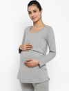 Maternity Full Sleeves Nursing T-Shirt