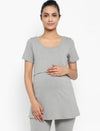 Maternity Half Sleeves Nursing T-shirt
