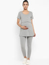 Maternity Half Sleeves Nursing T-shirt