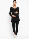 Maternity Full Sleeves Nursing T-Shirt