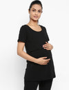 2pc. Maternity Overbelly Leggings + Feeding T-Shirt