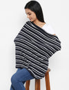 Striped Nursing scarf