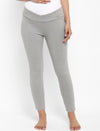 Maternity Under-Belly Leggings & T-Shirt Set- Grey