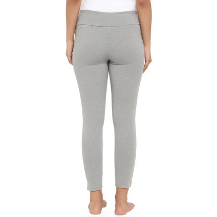 Maternity Under-Belly Leggings & Feeding T-Shirt- Grey