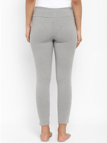 Maternity UnderBelly Leggings & Nursing T-Shirt Set- Grey