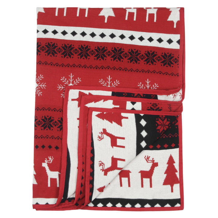 Baby Blanket with Pillow Red & Blue