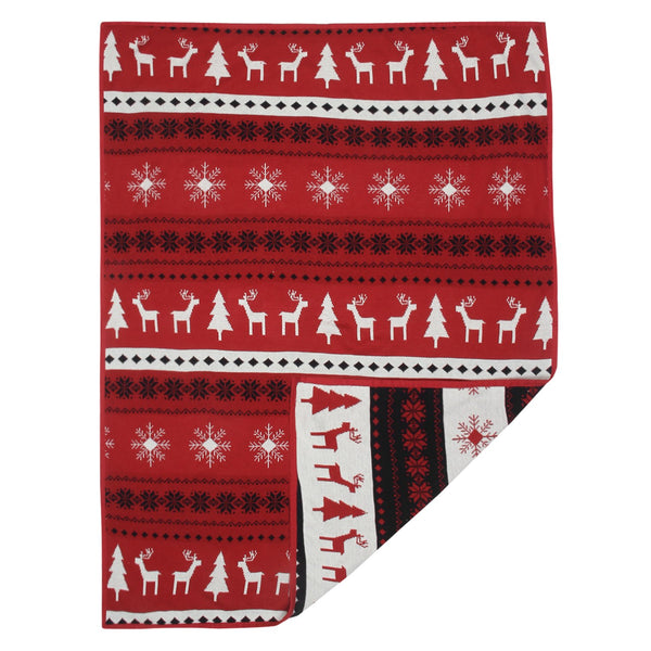 Baby Blanket with Pillow Red & Blue