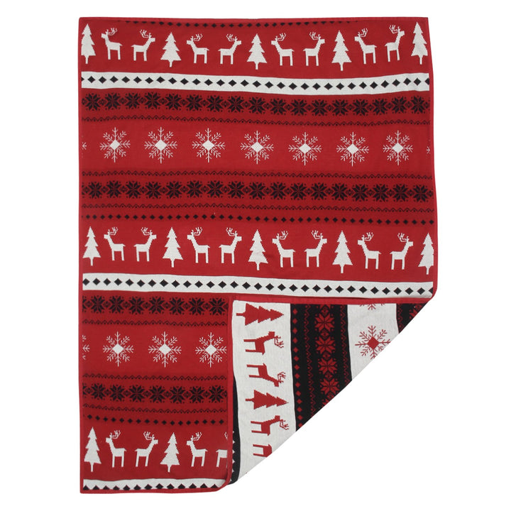 Baby Blanket with Pillow Red & Blue