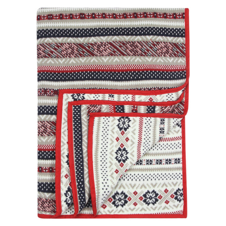 Baby Blanket with Pillow and Toy Multi-color Stripes