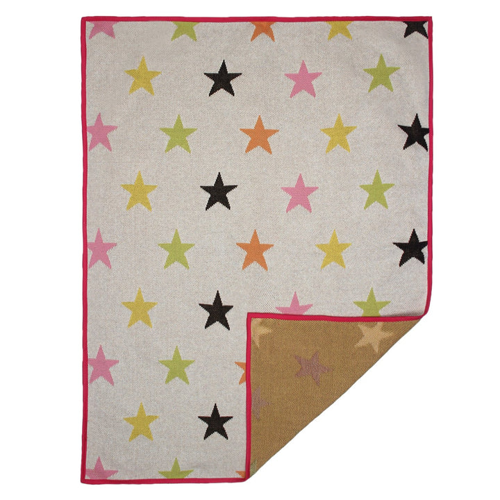 Baby Blanket with Pillow and Toy Multi-color Star Print