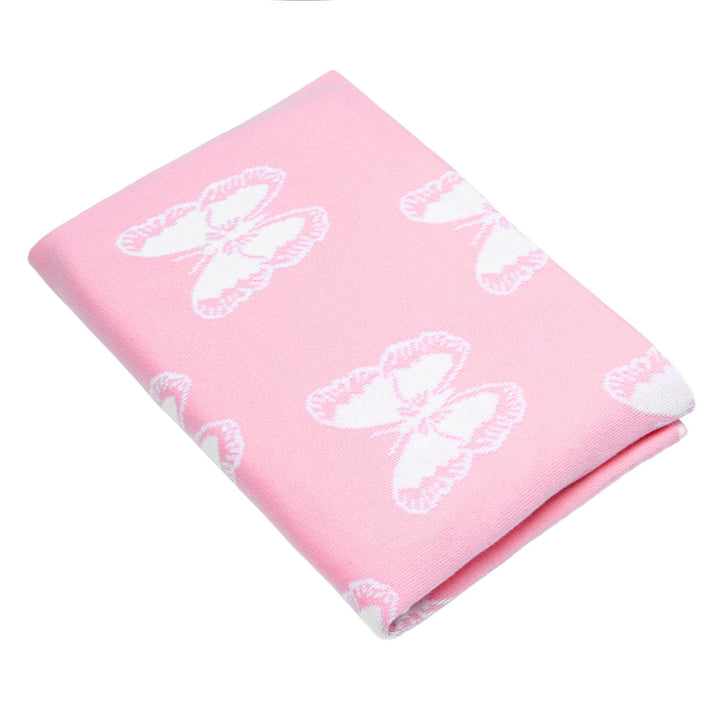 Baby Blanket Butterfly Pink