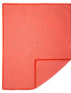 Baby Blanket Orange & White Stripes