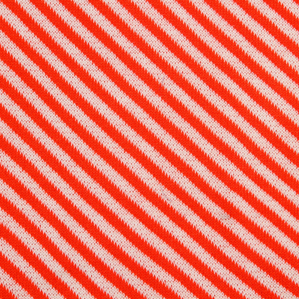 Baby Blanket Orange & White Stripes