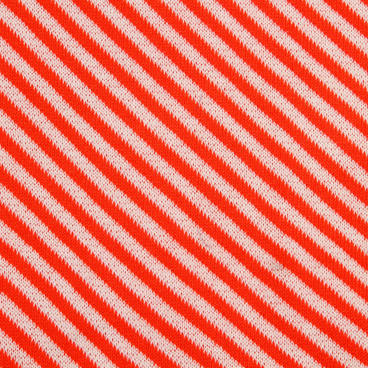 Baby Blanket Orange & White Stripes