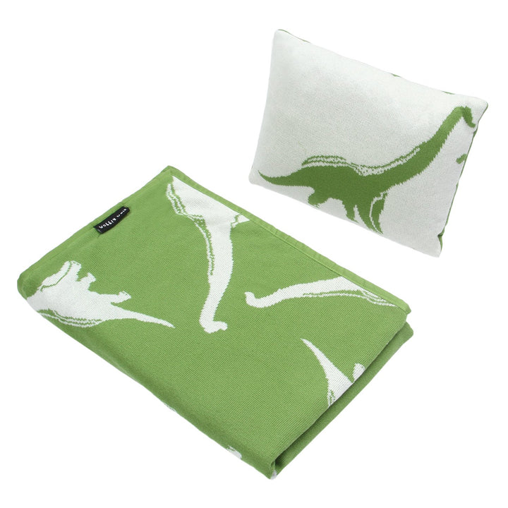 Baby Blanket with Pillow Dinosaur Print