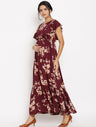 Maternity Maxi Dress with Zip