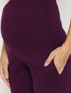 Maternity Night Suit Shorts Set- Purple