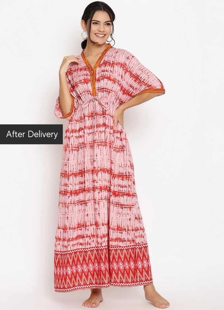 Tribal Print Maternity Kaftan