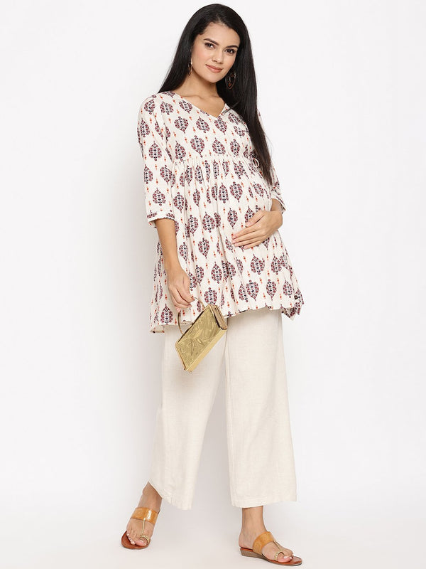 Maternity Linen Palazzo Pants