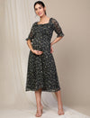 Black Floral Pregnancy Dress