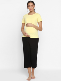 2pc. Maternity Capri + T-shirt Set