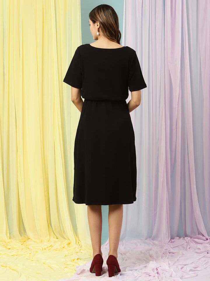 Stretchy Maternity Rib Dress