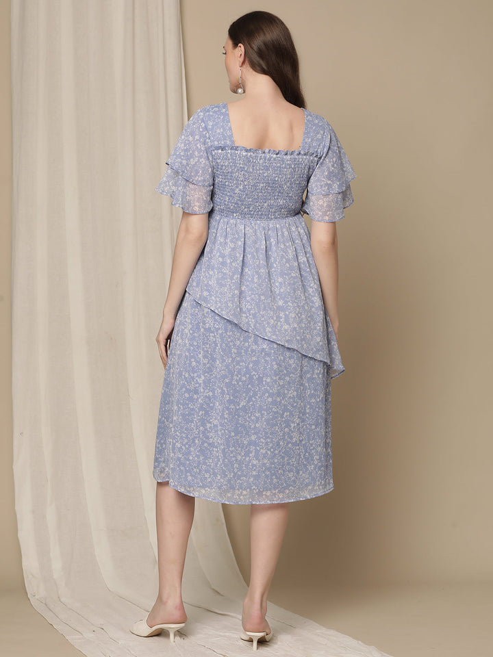 Blue/White Maternity Dress