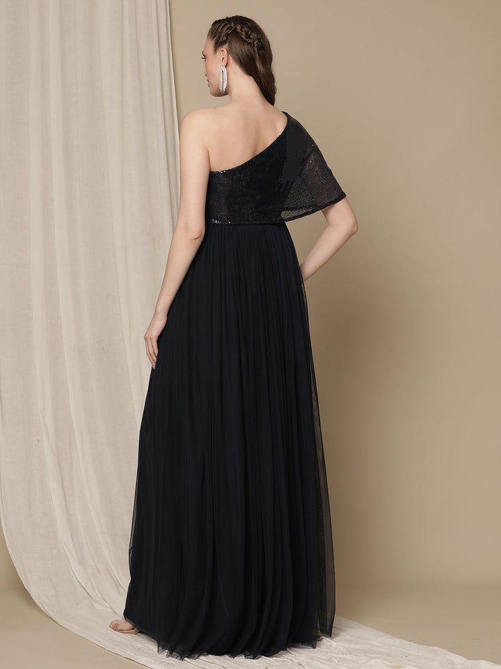 Navy Blue Maternity Dress