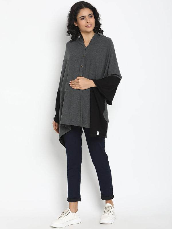 6-in-1 Nursing Cover- Brown/Mustard