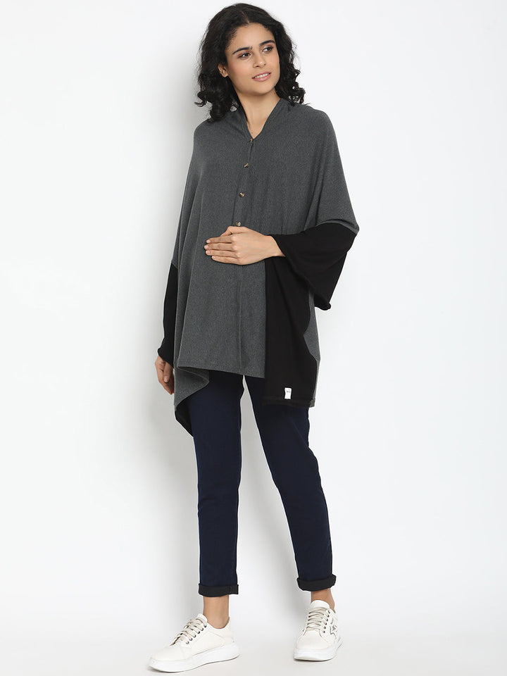 6-in-1 Nursing Cover- Brown/Mustard