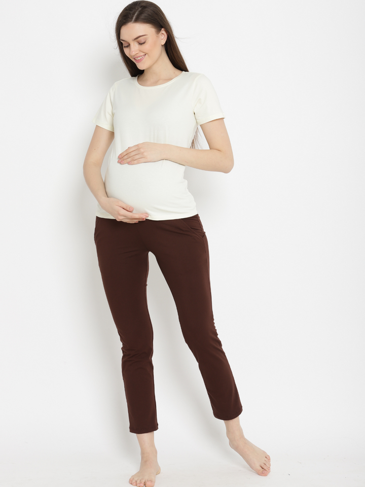 Maroon Maternity Pants