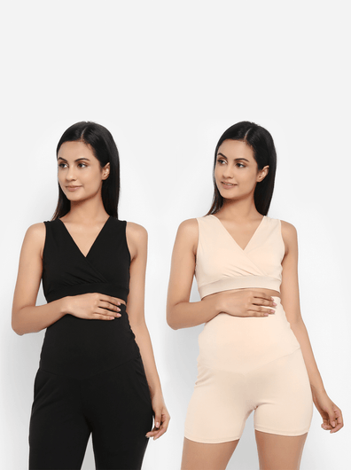 Pack of 2 Maternity Crossover Nursing Bra