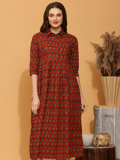 Buy HRIDAY FASHION Women's Rayon A-Line Maternity Feeding Kurti with Zippers  (2024_44Gold2XL) Gold Online In India At Discounted Prices