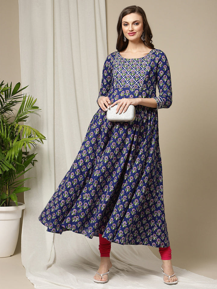 Maternity Anarkali Cotton Kurti