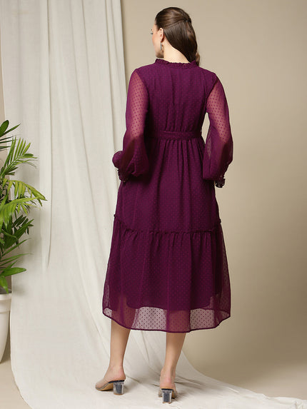 Dark Purple Feeding Dress