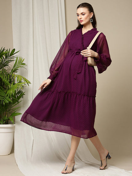 Dark Purple Feeding Dress