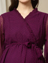 Purple Maternity Dress