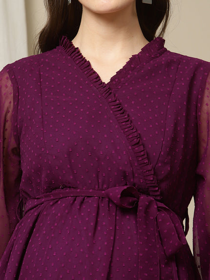 Dark Purple Feeding Dress