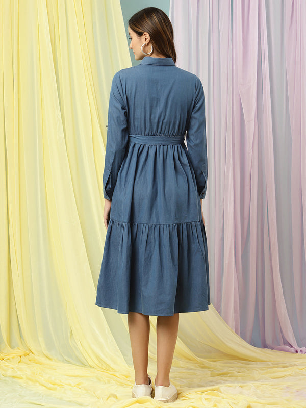 Denim Maternity Dress