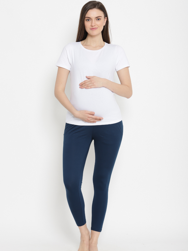 coloWine Berry maternity leggings