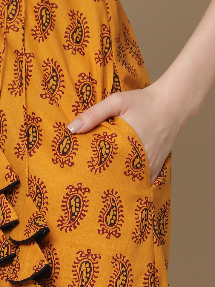 Feeding Anarkali Cotton Kurta
