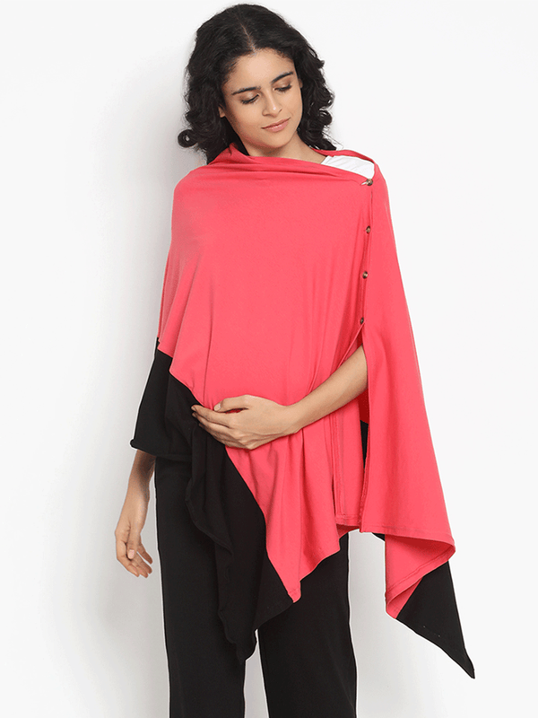 6-in-1 Nursing Cover- Brown/Mustard