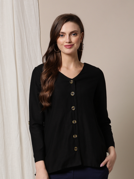 Linen Cotton Nursing Shirt