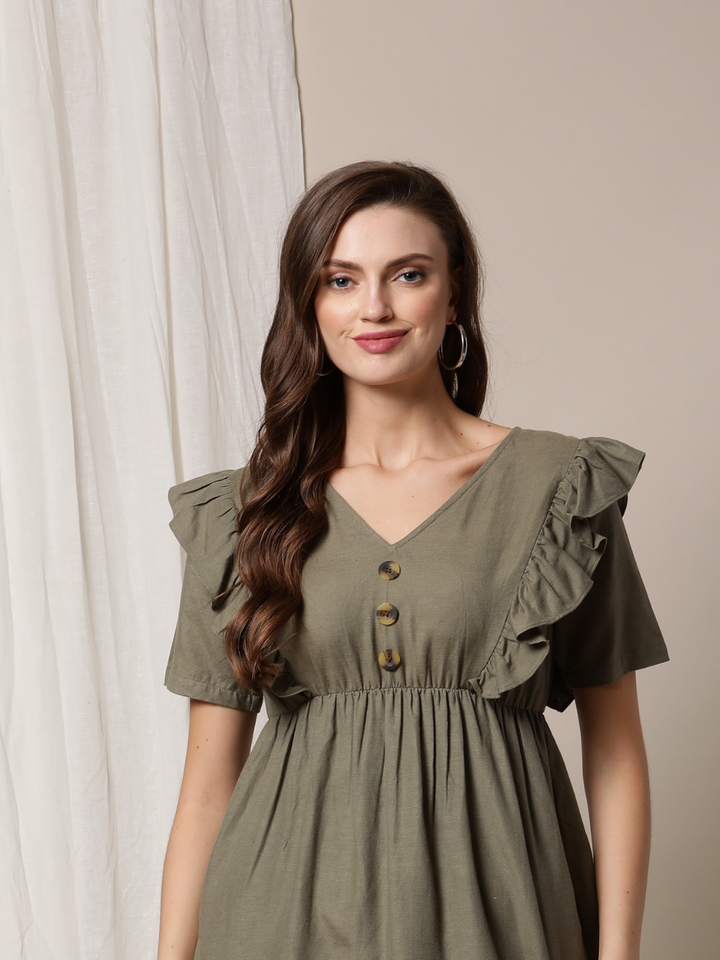 Linen Cotton Feeding Top