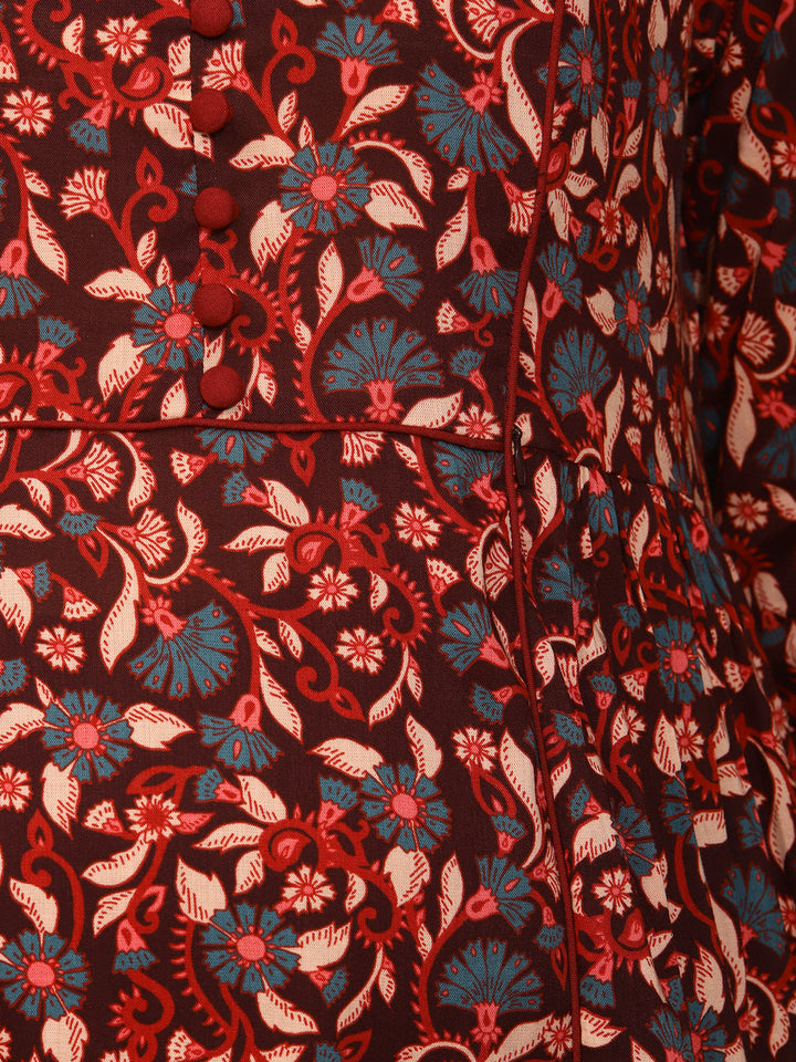 Feeding Floral Yoke Kurti