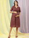 Floral Print Maternity Frock