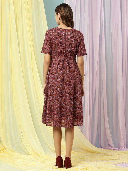 Floral Print Maternity Frock