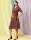 Floral Print Maternity Frock