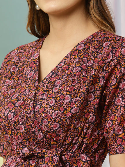 Floral Print Maternity Frock