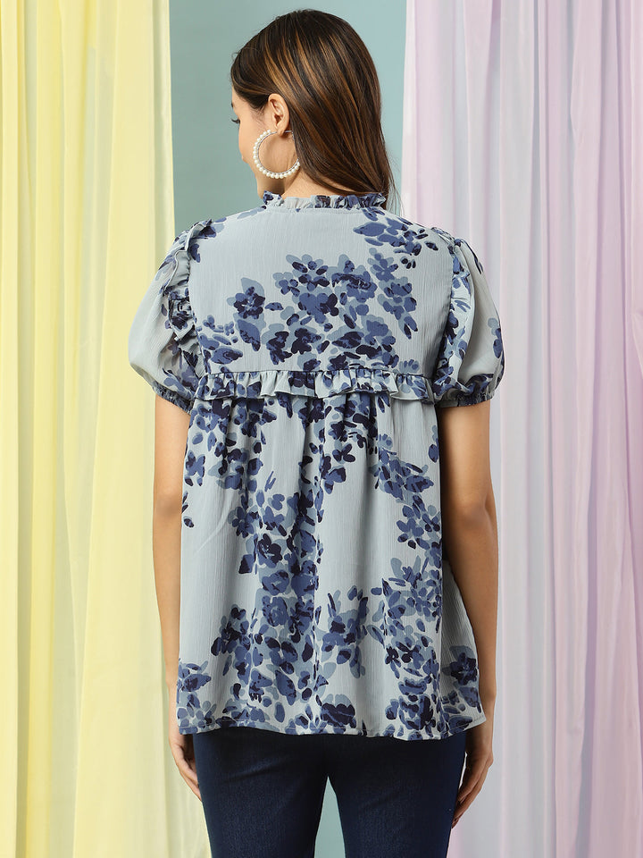 Floral Printed Maternity Top